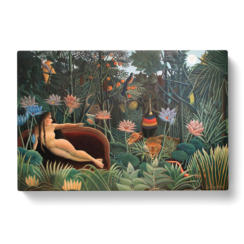 The Dream by Henri Rousseau - Wrapped Canvas Painting, 40cm H x 60cm W x 3cm D