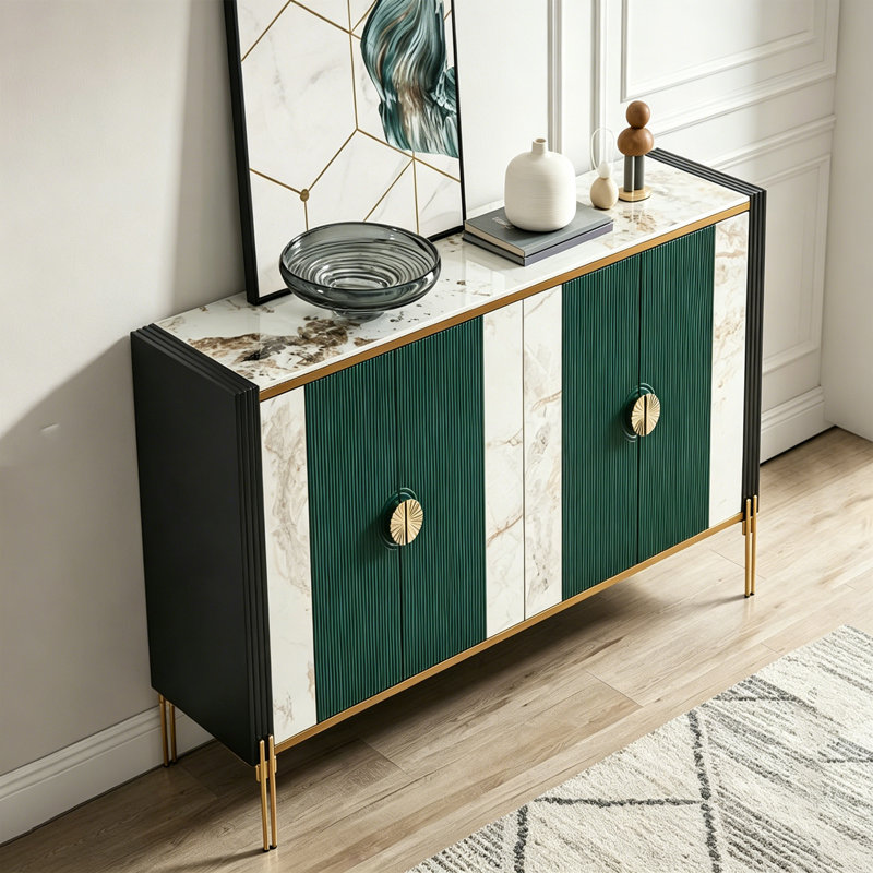 Buffet moderne et minimaliste réglable, 35.43" H x 55.12" W x 15.75" D