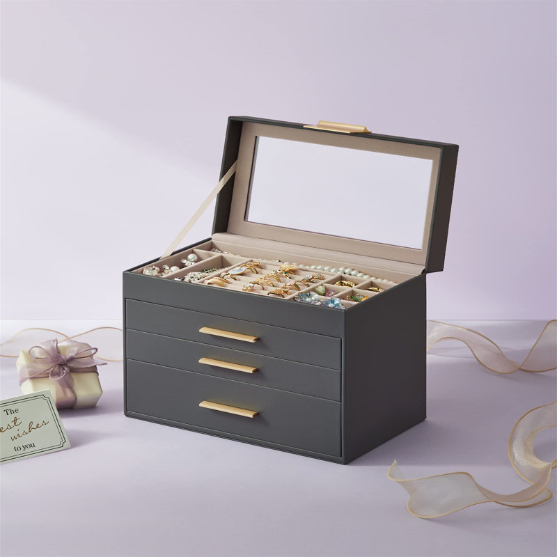 Aymane Jewellery Box +, Gray