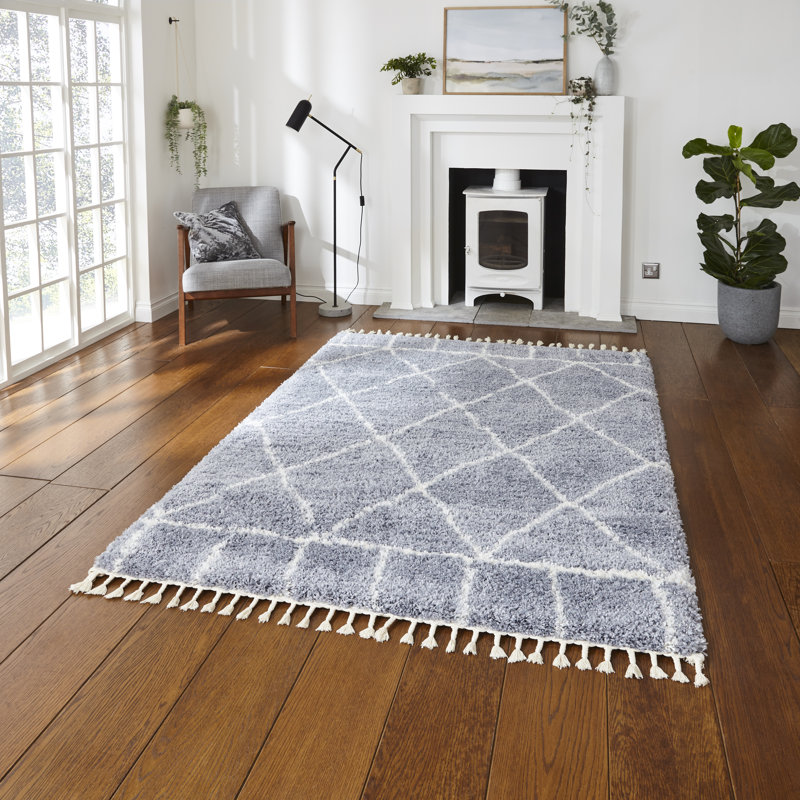 Rectangle 120 cm x 170 cm Geometric Shapes Berber