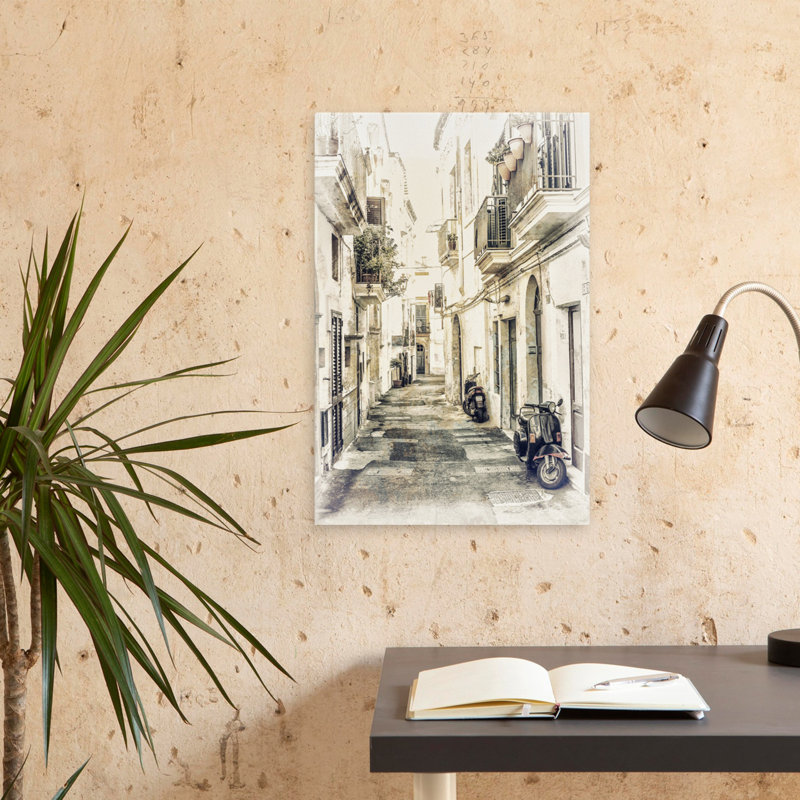 Italie, Italie, paysage urbain, photographie, art, rétro, H 24 po x l 16 po