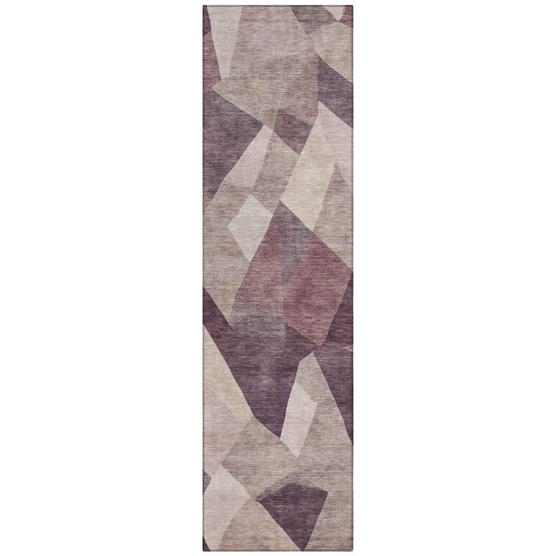 Machine Washable Indoor/Outdoor Kesler ACN2374 Abstract Rug, Runner 2'3" x 7'6"