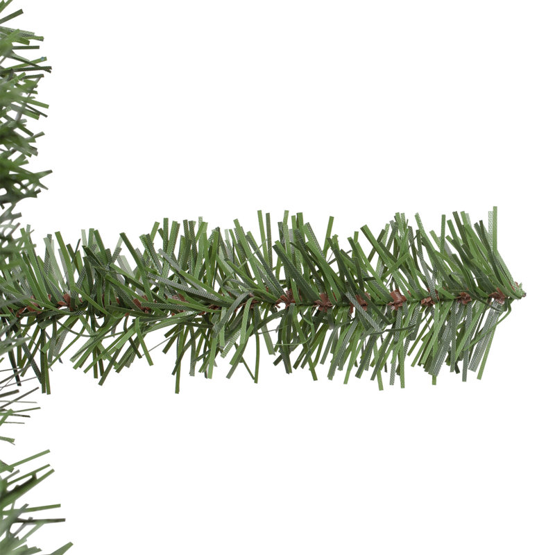 Couronne de Noël artificielle Canadian Canadian Pine, Vert, L 48 po x H 48 po x P 6 po