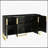 Modern Sideboard with Four Doors, Metal Handles & Legs and Adjustable Shelves for Kitchen Storage-1927156143