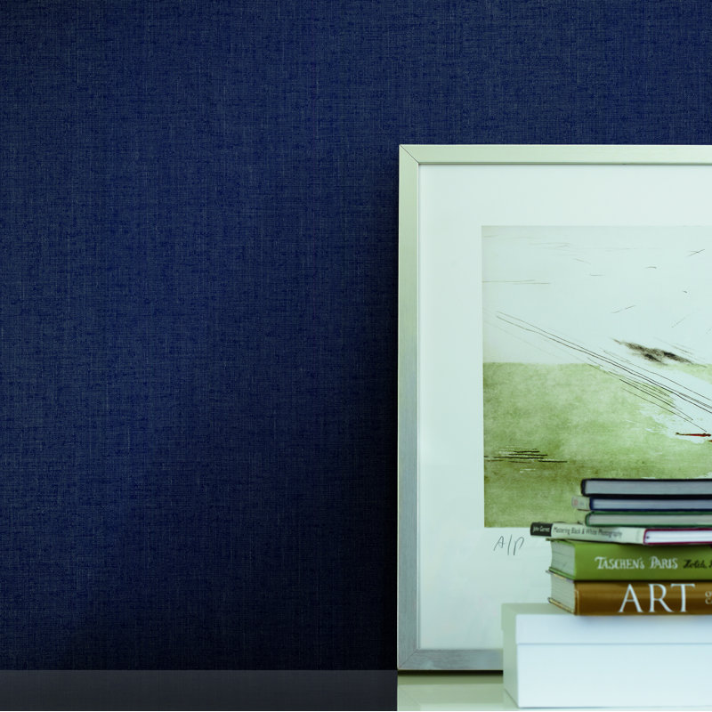 Rouleau de papier peint L 33 pi x l 27,5 po Wilkin, Bleu