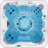  Destination™ 6-Person 59-Jet 80-Port 4-Pump Non-Lounger Hot Tub Spa with Bluetooth, Stainless Steel Heater, Programmable LED Lighting, Insulated Cover Included