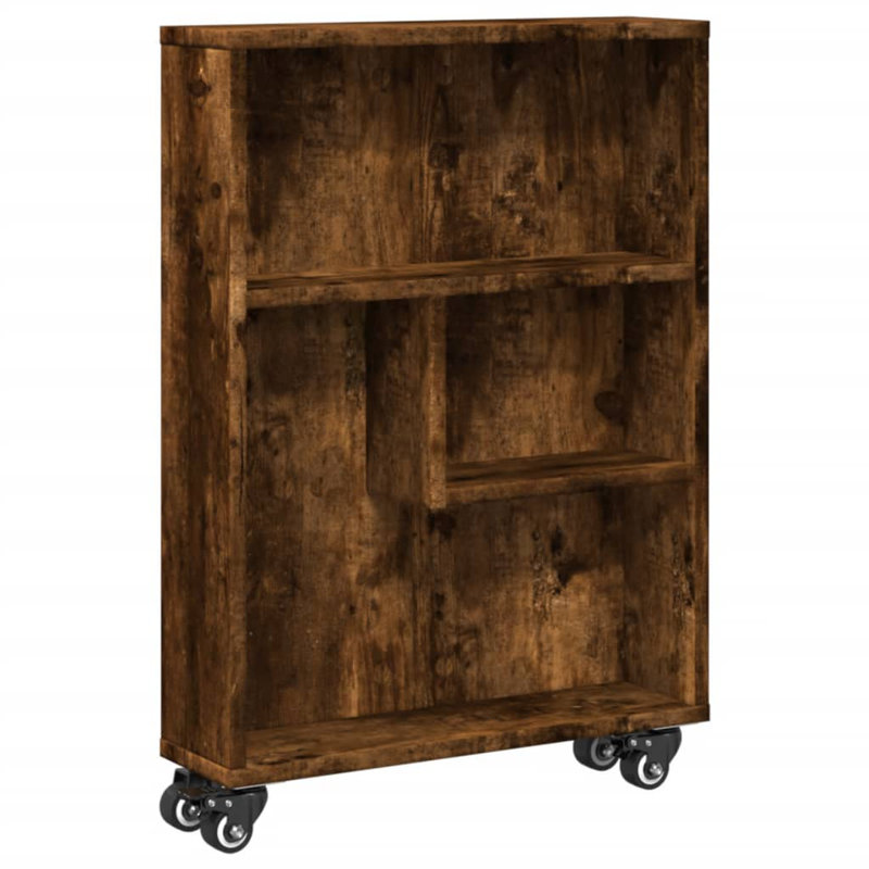 Ricaria 68cm H x 48cm W Bookcase, Smoked oak