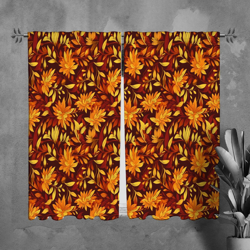 Paire de rideaux obscurcissant en polyester Mykhala, L 40 po x L 61 po