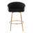 Lakyia Swivel Upholstered Counter Stool with Metal Frame-2036919323