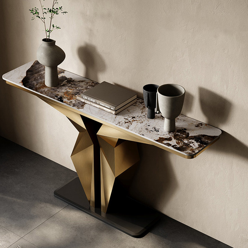 Luxury Entryway Console Table, 33.5" H x 63" W x 13.8" D