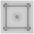 vidaXL Kitchen Sink with Strainer, Stainless Steel Top-Mount Sink, Fast Drainage, Anti-Corrosion-85501587-85501588