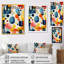 Coloré géométrique Mid Century Shapes 2 - art mural géométrique-1232896371-1232896381