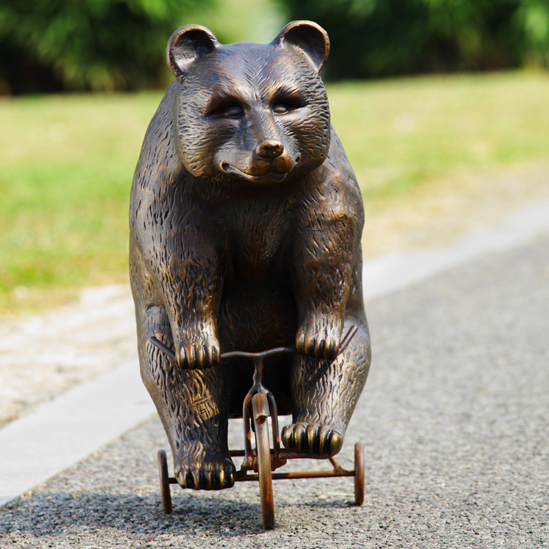 Bear Metal Garden Statue