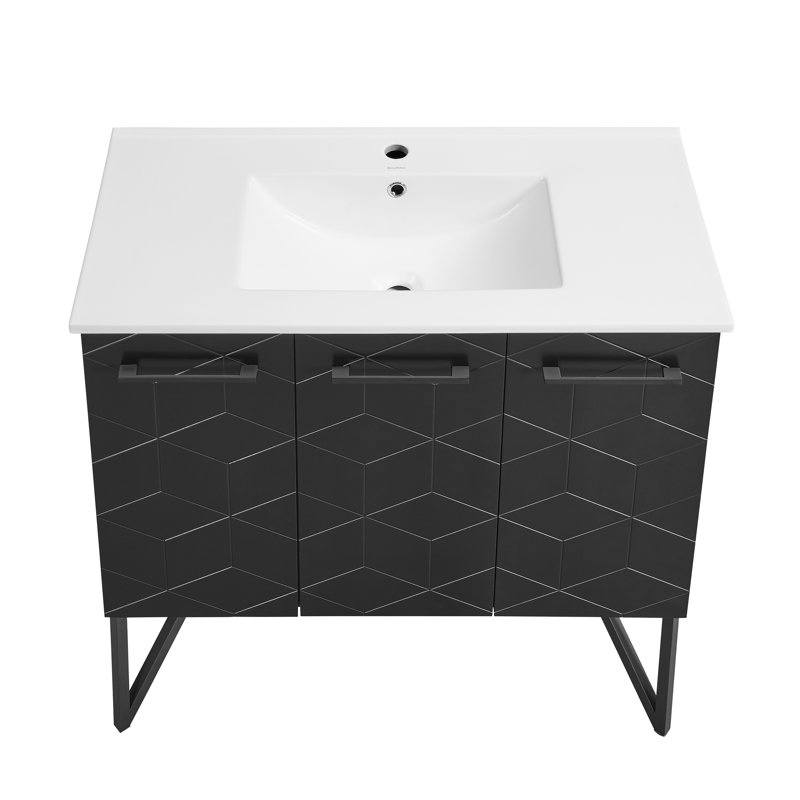 Annecy 36" Bathroom Vanity, Phantom Black