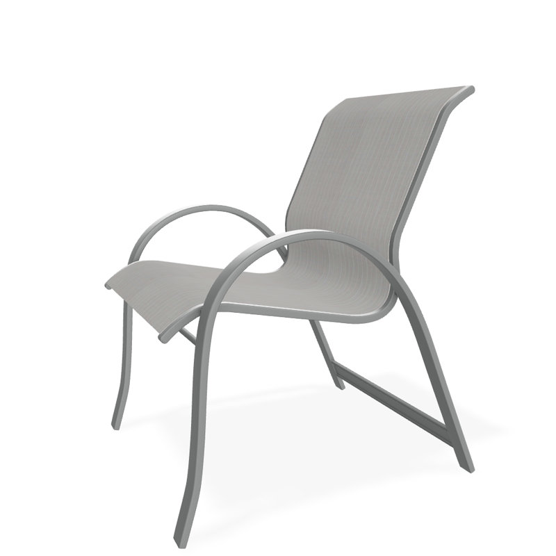 Fauteuil de salle à manger empilable Hiraku, Amalfi, Graphite