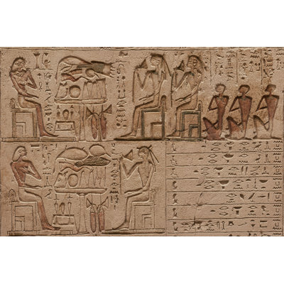 «Hiéroglyph égyptien» - Photographie sur toile tendue