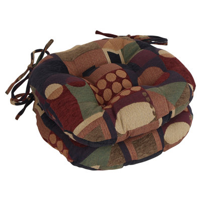 Coussins de chaise 16 pouces en jacquard capitonné