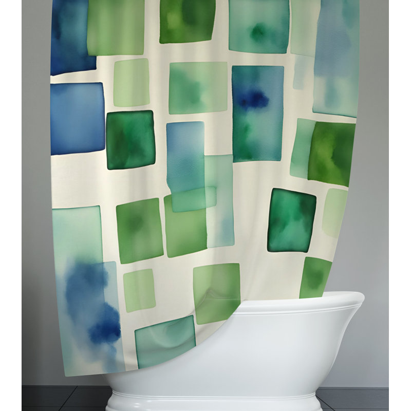 Rideau de douche Sakaye, H 72 po x l 70 po