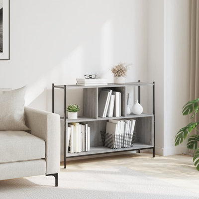 Aymaan 77.5cm H x 102cm W Metal Bookcase
