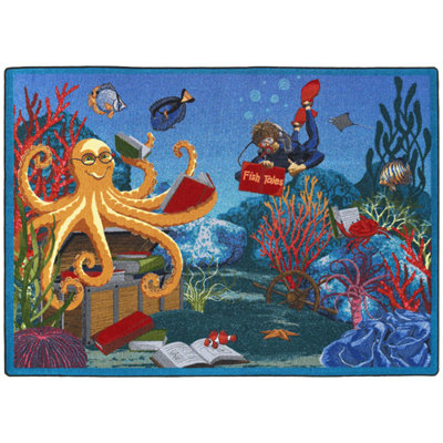 Educational Fish Tales by Joy Carpets Area Rug