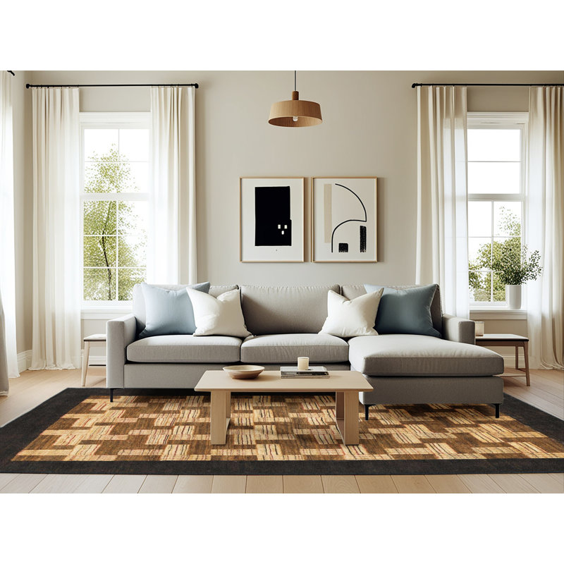 Tapis abstrait moderne 1621, Rectangle 6 pi x 9 pi