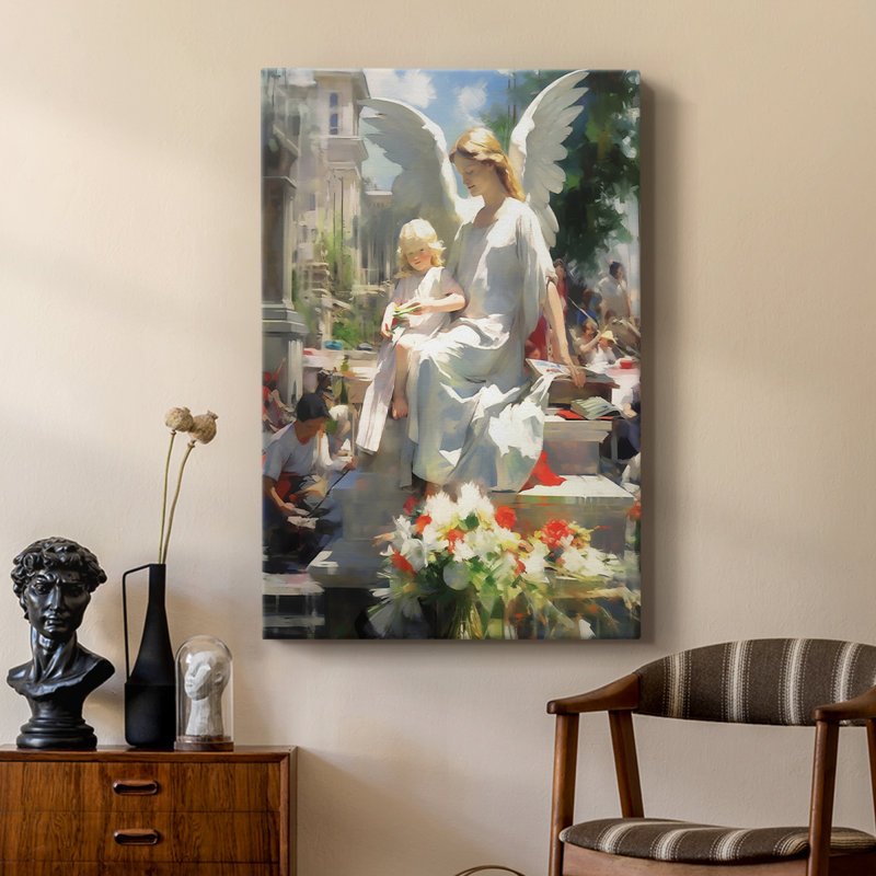 Série Religious CDLX III - Toile tendue avec châssis de qualité supérieure - Prêt à être accroché, H 18 po x l 12 po