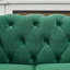 Canapé Chesterfield en velours avec accoudoirs roulés et têtes de clou, canapé Mid-Century 3 places pour salon, bureau, appartement-133426701