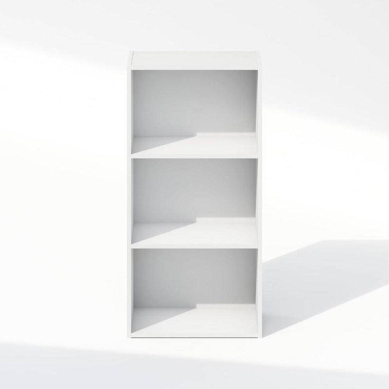 Manufactured Wood Shelving Unit, 80cm H x 39.5cm W x 26.3cm D, White