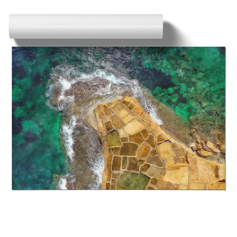 High Above Gozo Malta - No Frame Print, 21cm H x 30cm W x 0.1cm D