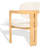 Granita Upholstered Back Arm Chair in White