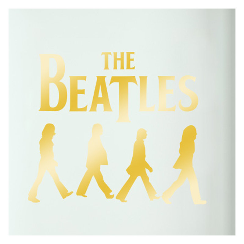 Entertainment Wall Decal, Shiny Gold
