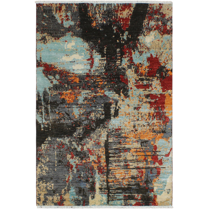 Kellyanna One-of-a-Kind Rectangle: 4' X 5'10'' 1990s Area Rug in