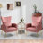 Upholstered Velvet Armchair-1485264352