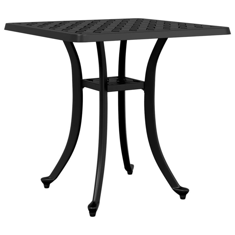 Anandita Square Outdoor Bistro Table , 53cm cm W 53cm cm D, Black/Black