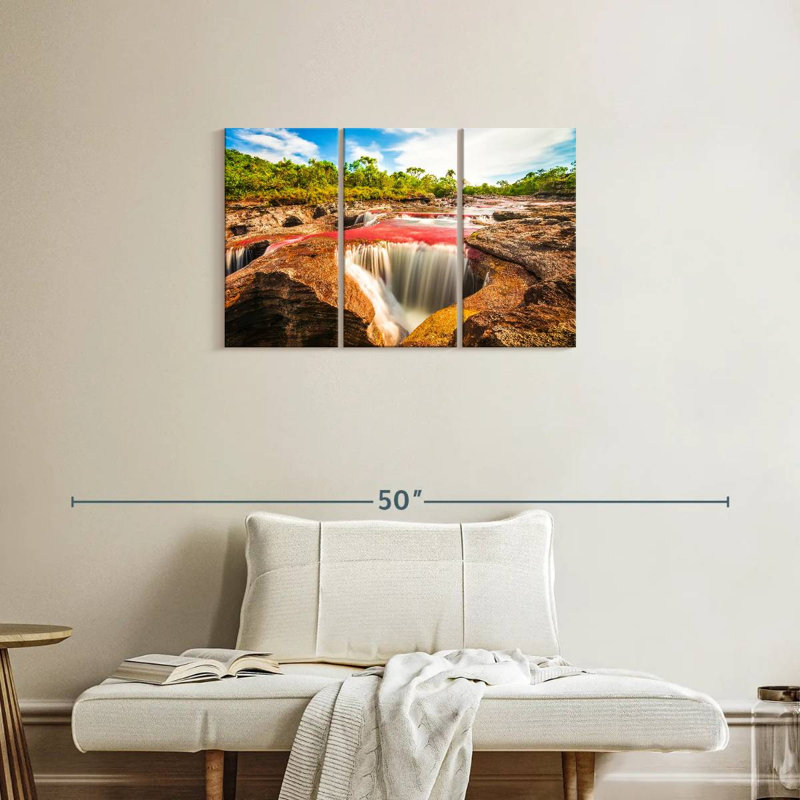 Cascade Alvord Cano Cristales, H 20 po x l 33 po