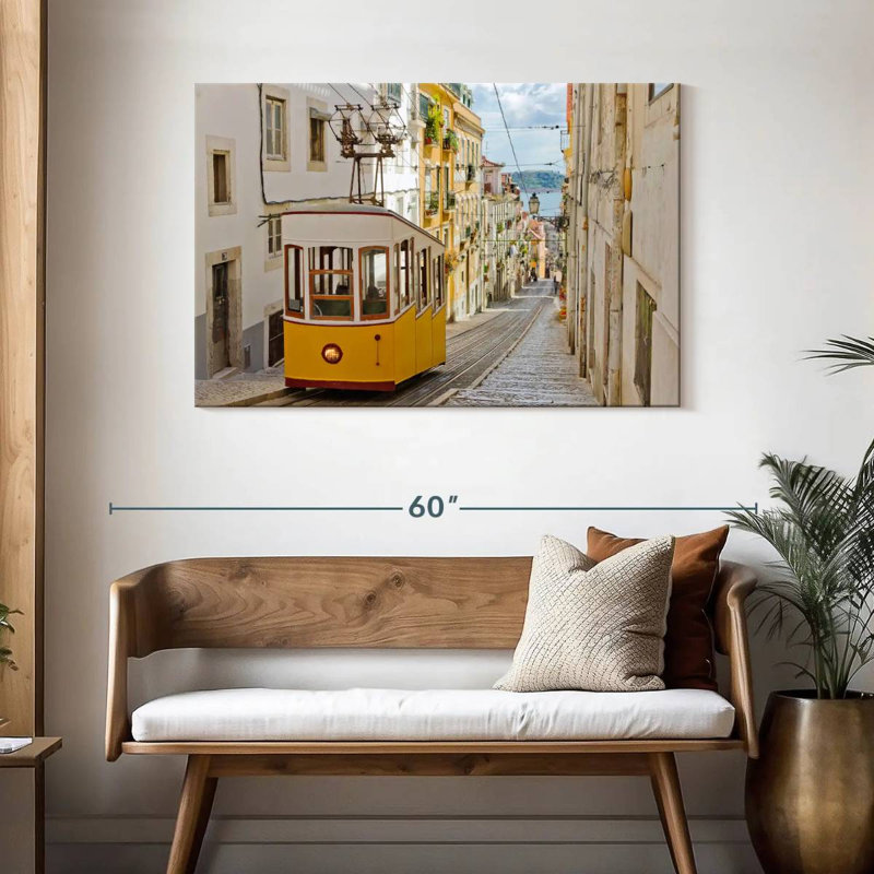 Funiculaire Sireci Gloria à Lisbonne, H 30 po x l 45 po