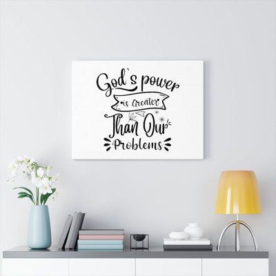 God's Power - Wrapped Canvas Print