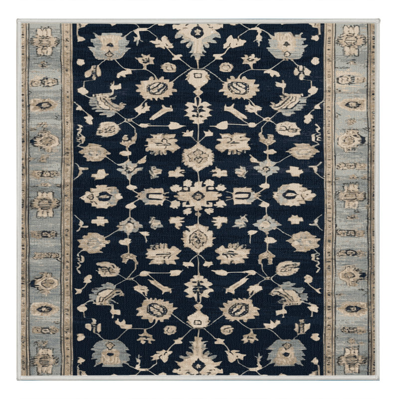 Tapis beige surteint lavable à la machine, Carré 4 pi