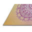 Tapis rose/jaune tissé à la machine-1754935438