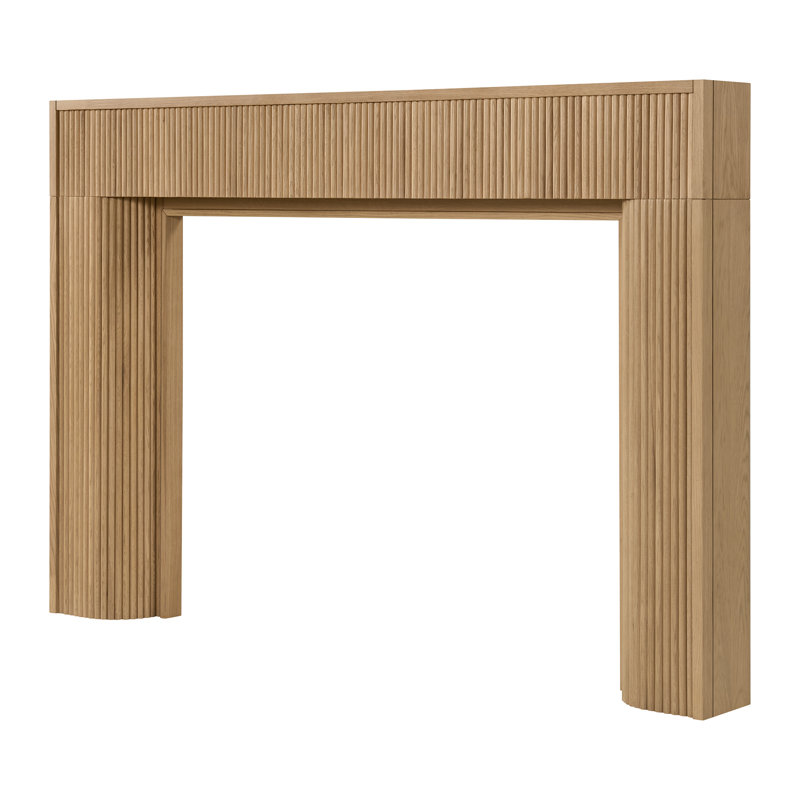 Hazel Wood Fireplace Mantel Surround, Blonde Stain, 72"