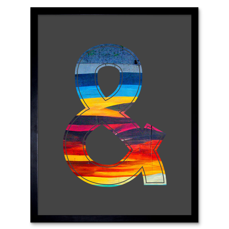 Symbol And Ampersand Sign by Sha & Koko - Single Picture Frame Print
