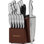 Knife Set, 15-Piece Kitchen Knife Set With Block, Built-In Knife Sharpener, German Stainless Steel Knife Block Set, Dishwasher Safe
