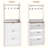 Farmhouse Shoe Cabinet With 2 Flip Drawers & Coat Rack