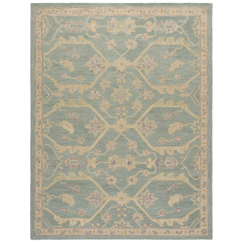 Blossom Hand Tufted Wool Moroccan Indoor Rug, Rectangle 8' x 10'