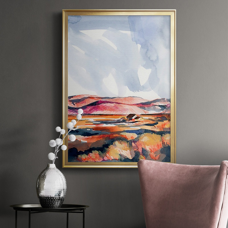«Chromatic Landscape», reproduction encadrée de qualité supérieure, prête à être accrochée, H 30,5 po x l 22,5 po x P 1,25 po