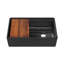 Whitehaus Collection Front Apron Single Bowl Fireclay Kitchen Sinks with Cutting Board and Grid-149444489-177137818