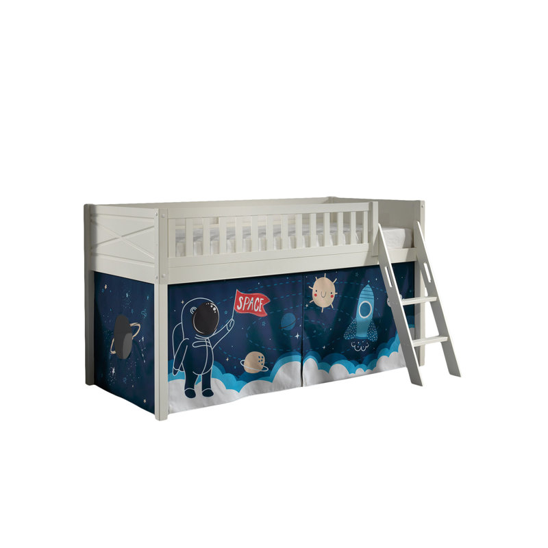 European Single (90 X 200 Cm) Mid Sleepers with Built-in Ladder Included