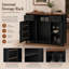 Bar Olmsted Farmhouse avec mini prise de courant pour réfrigérateur et supports de rangement-948889649