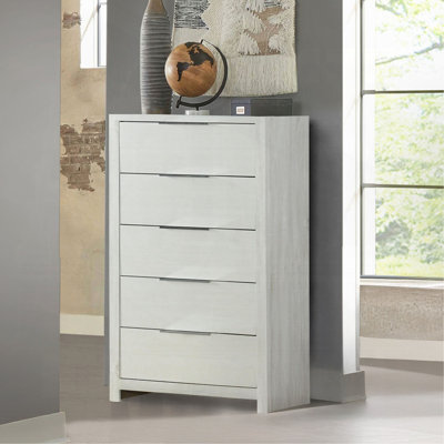 Modern Transitional 1Pc Storage Chest With 5X Drawers Wooden Bedroom Furniture
