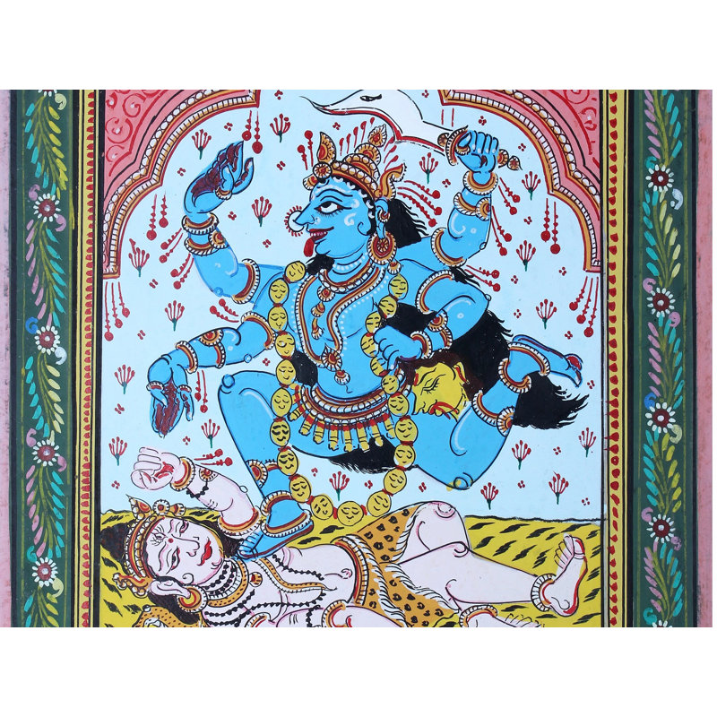 Déesse Kali | Paata, peinture de l'Orissa